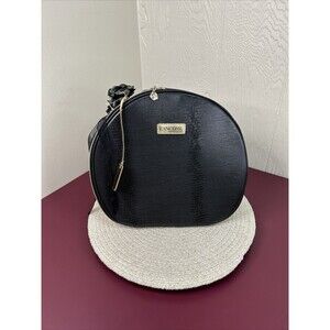 Lancome Paris Make-Up Bag Travel Case Cosmetic Round Zippered Zip Around Handle